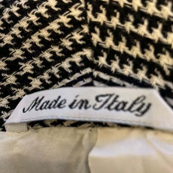 Accento Marzotto Italy Plaid Check 100% Pure Virgin Wool Blazer Sz 10 - Picture 2 of 9